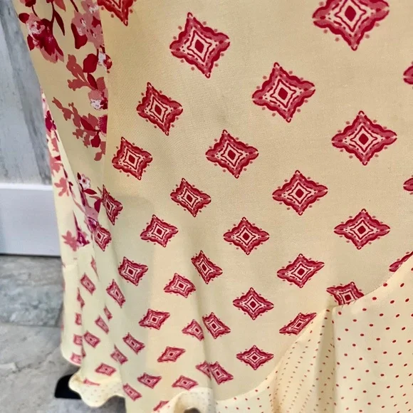 Floral Yellow and Pink Maxi Dress - Picture 6 of 11